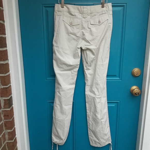 Vintage Embroidered Skinny Pants Tie String Ankle - Picture 10 of 15